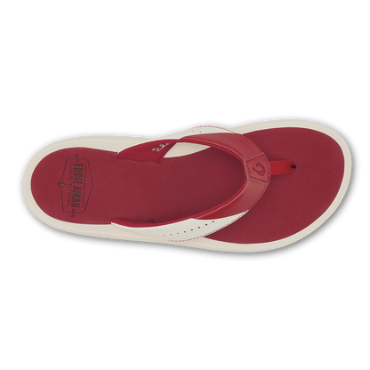 OluKai Women | Ulele - Off White / Deep Red