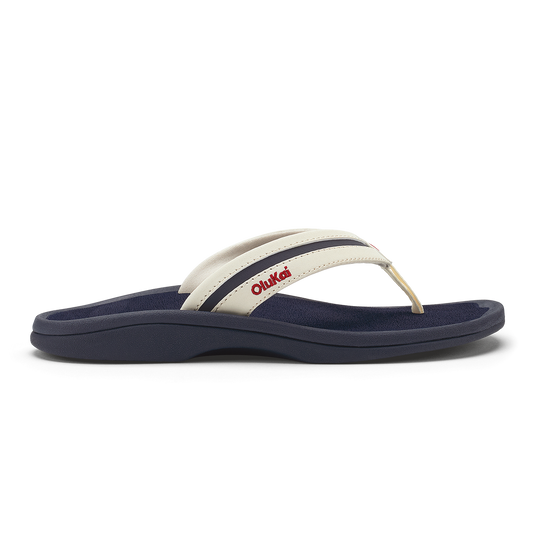 OluKai Women|New Arrivals | ʻOhana Palua - White Sand / Americana
