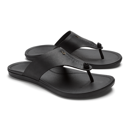 OluKai Women|New Arrivals | Hoʻopio Mele - Black / Black