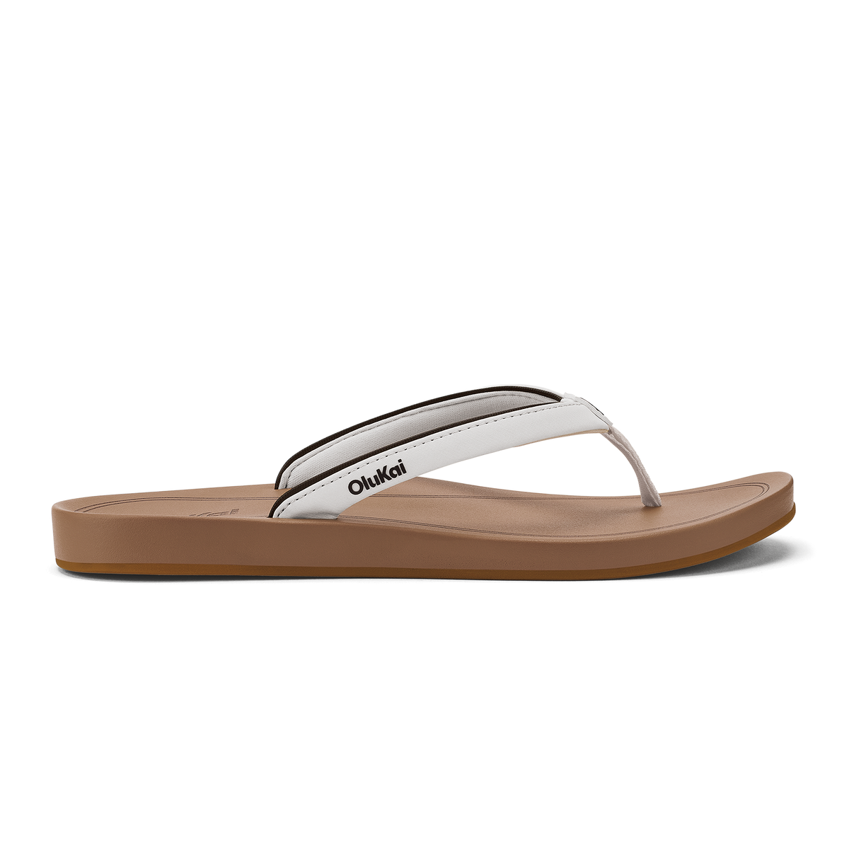 OluKai Women | ‘Uiki Women’s Everyday Beach Sandals - White Sand / Almond