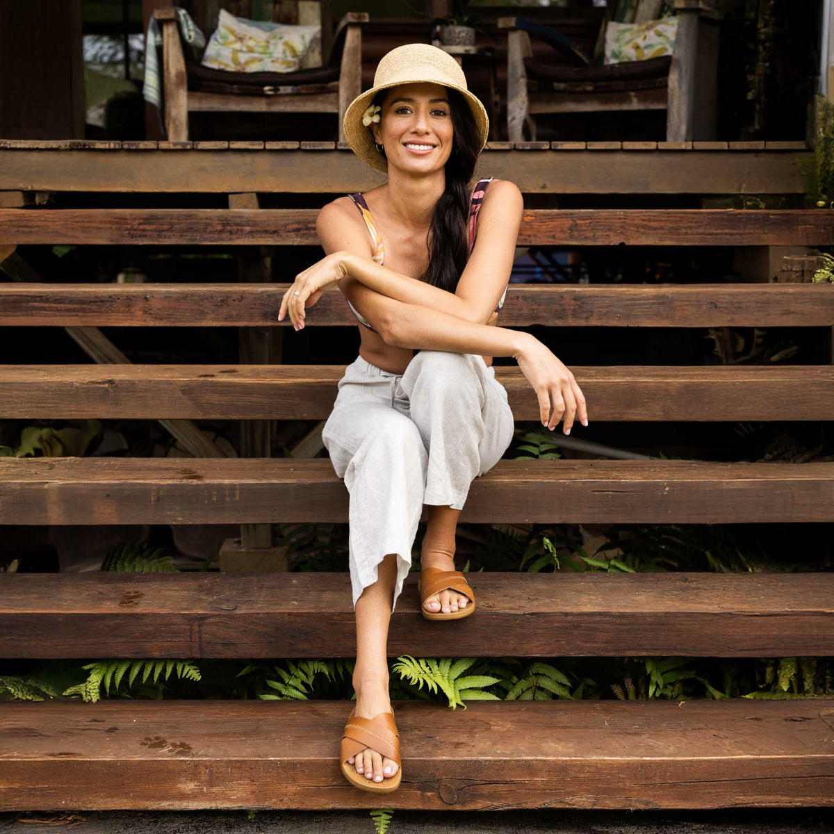 OluKai Women | Kipe‘a ‘Olu Women‘s Slide Sandals - Sahara