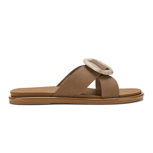 OluKai Women | La‘i Slide Women’s Slide Beach Sandals - Tan