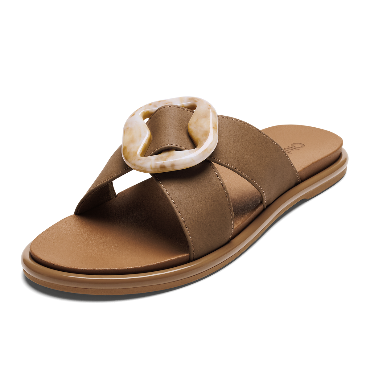 OluKai Women | La‘i Slide Women’s Slide Beach Sandals - Tan