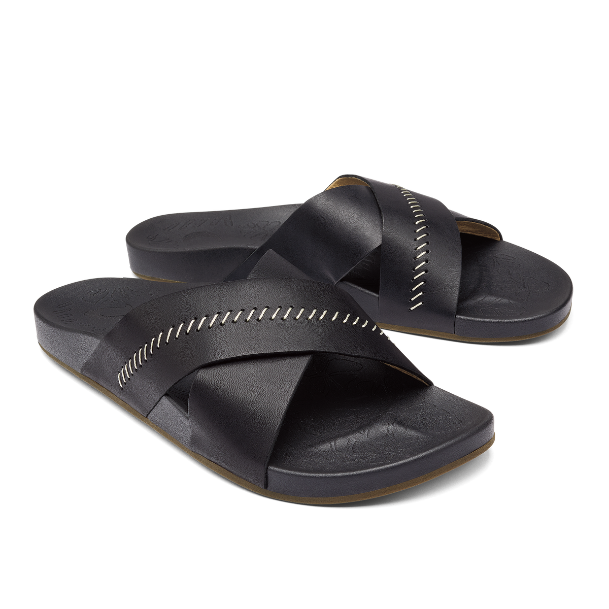 OluKai Women | Kipe‘a ‘Olu Women‘s Slide Sandals - Black