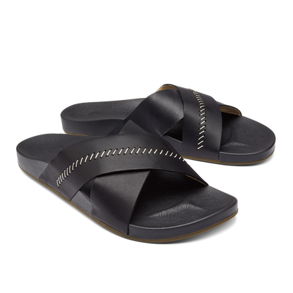 OluKai Women | Kipe‘a ‘Olu Women‘s Slide Sandals - Black