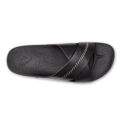 OluKai Women | Kipe‘a ‘Olu Women‘s Slide Sandals - Black