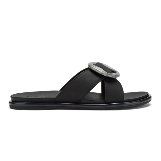 OluKai Women | La‘i Slide Women’s Slide Beach Sandals - Lava Rock