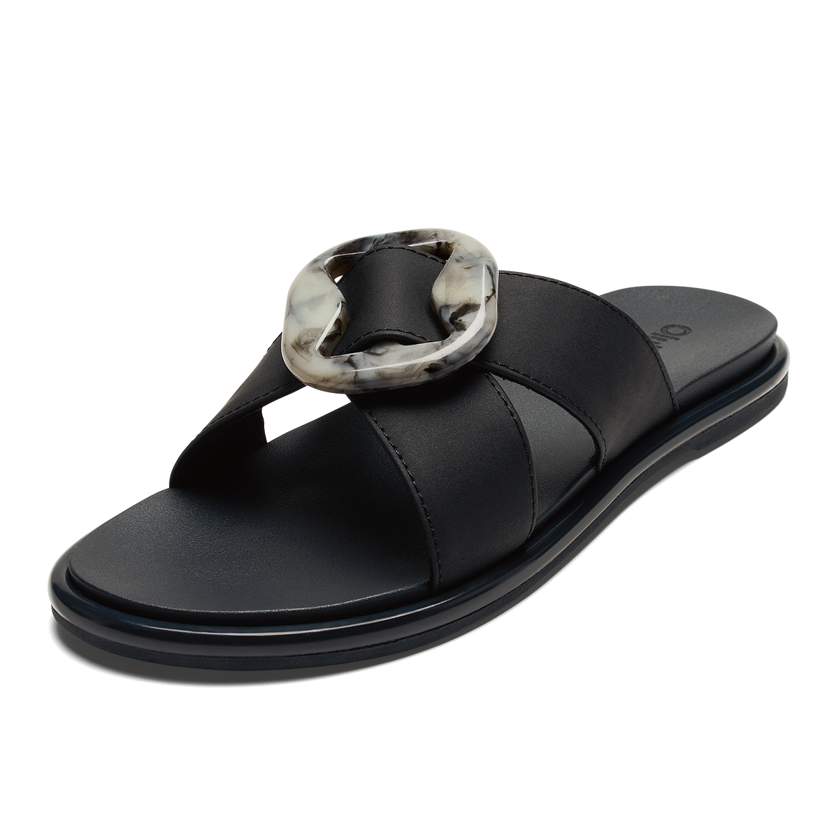 OluKai Women | La‘i Slide Women’s Slide Beach Sandals - Lava Rock