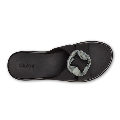 OluKai Women | La‘i Slide Women’s Slide Beach Sandals - Lava Rock