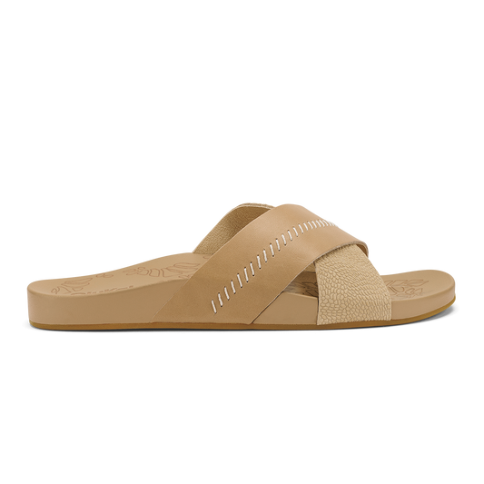 OluKai Women | Kipe‘a ‘Olu Women‘s Slide Sandals - Warm Sand