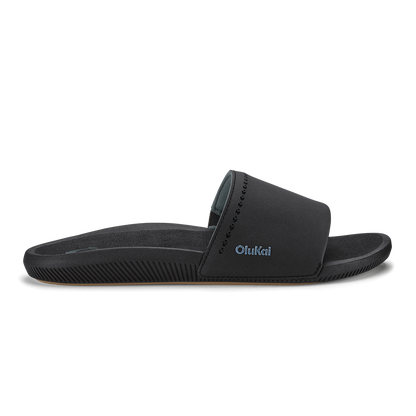 OluKai Women|New Arrivals | Ulele Slide - Black / Black