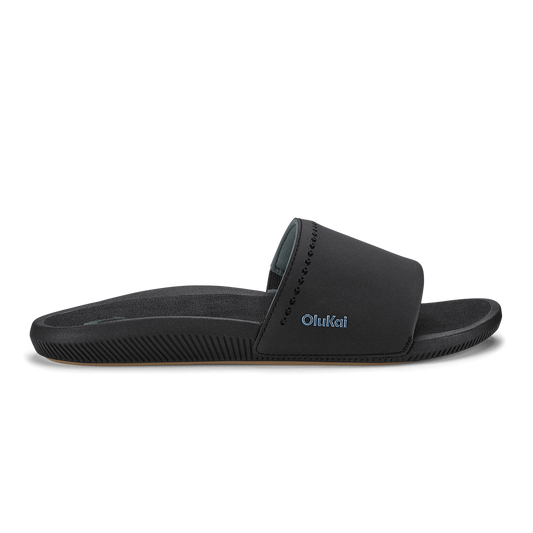 OluKai Women|New Arrivals | Ulele Slide - Black / Black