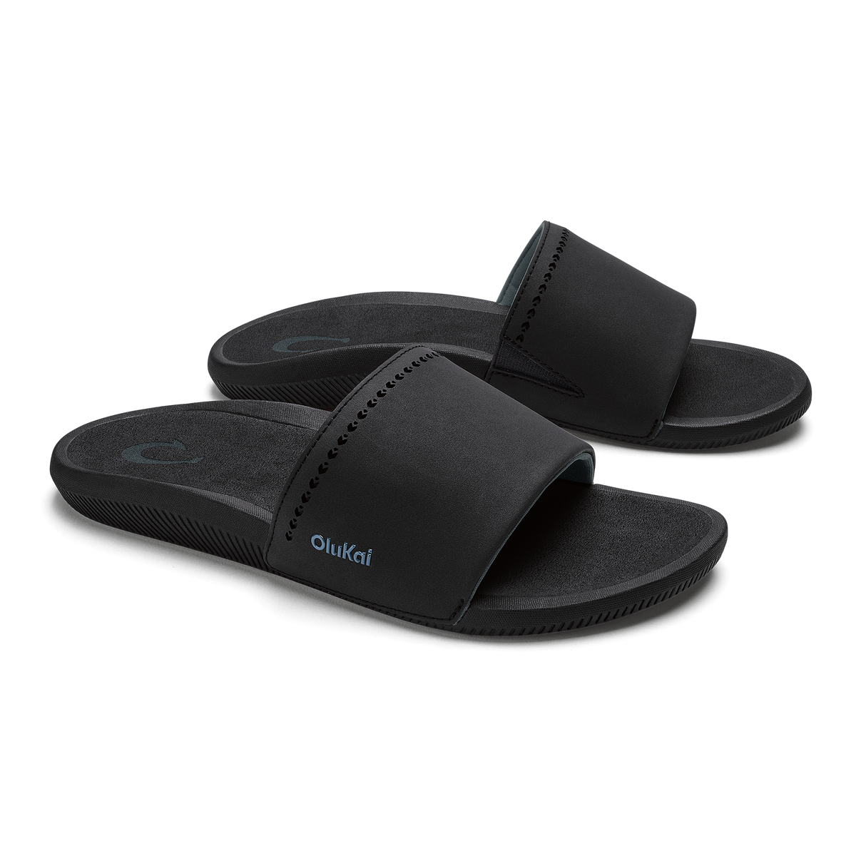 OluKai Women|New Arrivals | Ulele Slide - Black / Black
