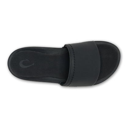 OluKai Women|New Arrivals | Ulele Slide - Black / Black