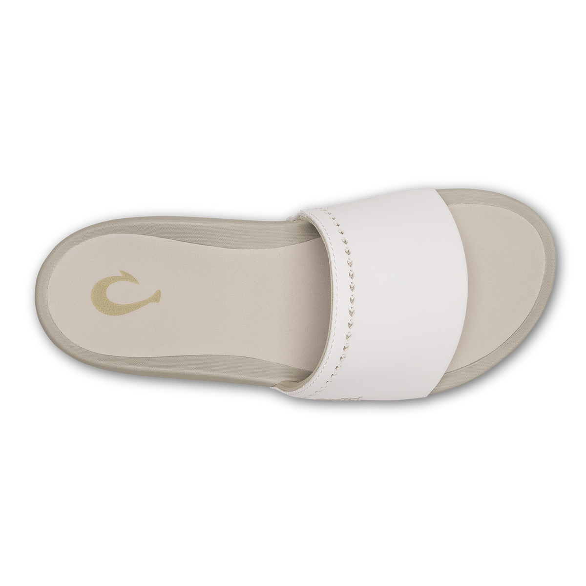 OluKai Women|New Arrivals | Ulele Slide - Bright White / Tapa