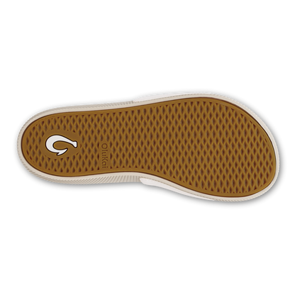 OluKai Women|New Arrivals | Ulele Slide - Bright White / Tapa