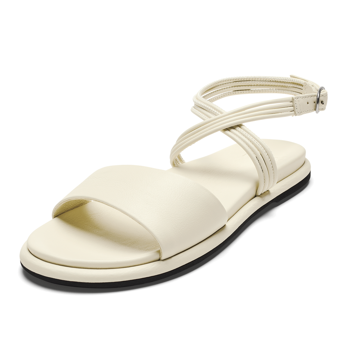 OluKai Women | Tiare Wrap Women’s Leather Sandals - White Sand