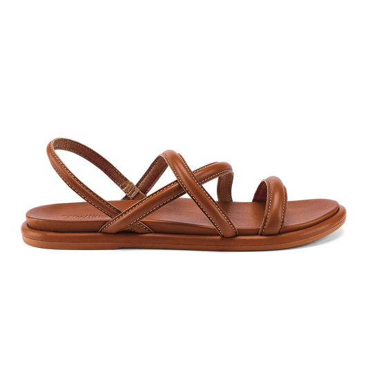 OluKai Women | Tiare Strappy Women’s Leather Sandals - Fox