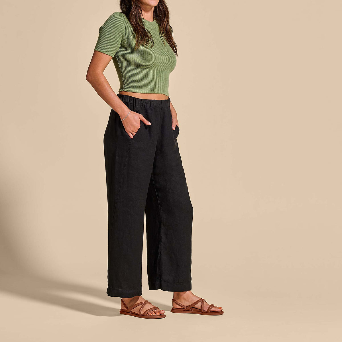 OluKai Women | Tiare Strappy Women’s Leather Sandals - Fox