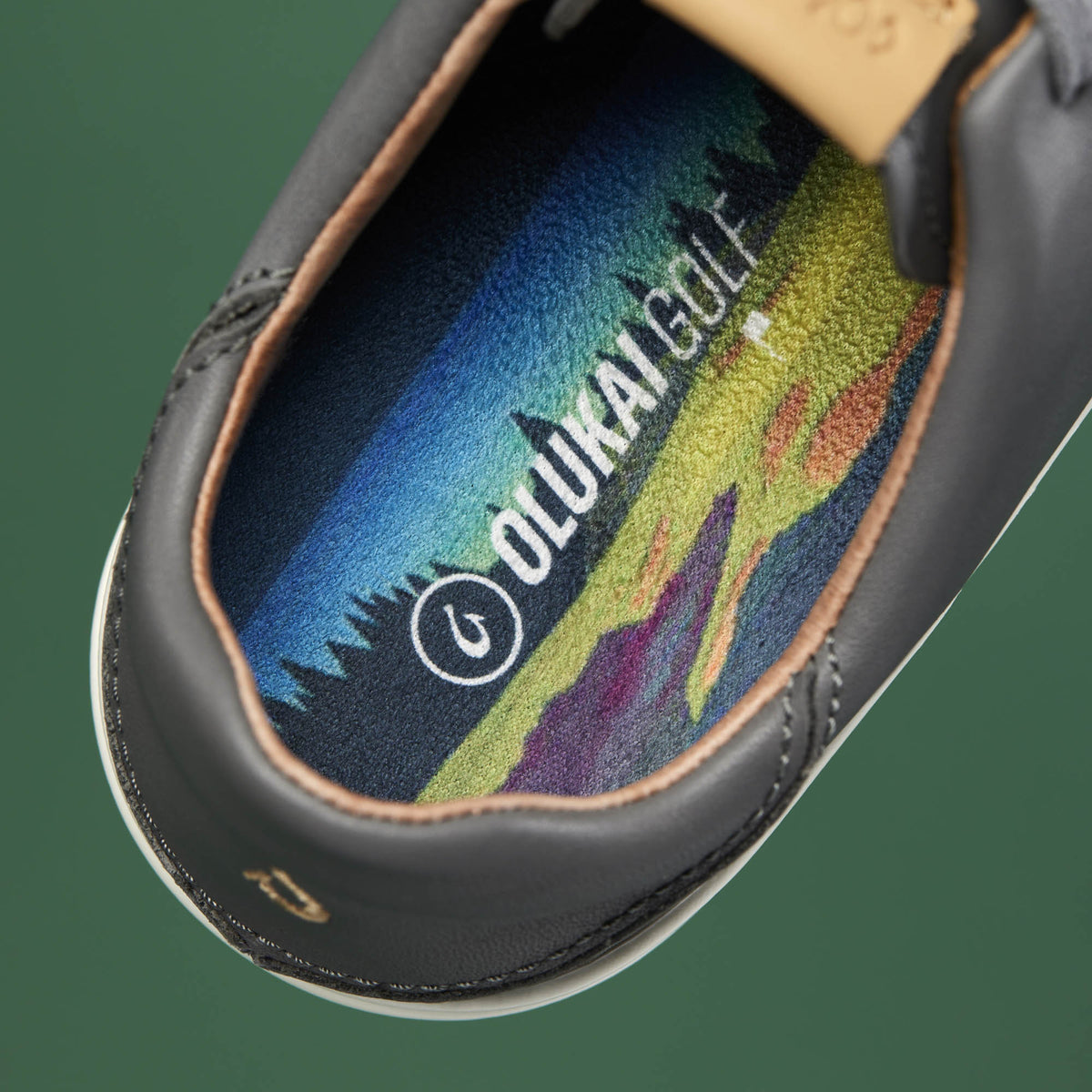 OluKai Women | Wailea Women’s Waterproof Leather Golf Shoes - Stone